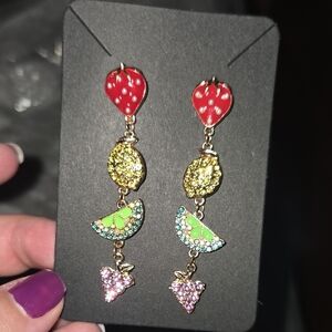 Colorful Fruit Dangle Earrings